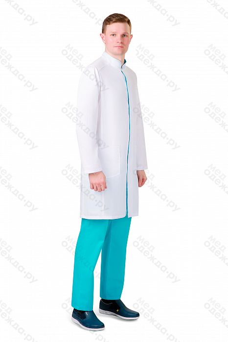 Doctor Big / Халат медицинский мужской (длинный рукав, на кнопках) арт. 550. Фото �10