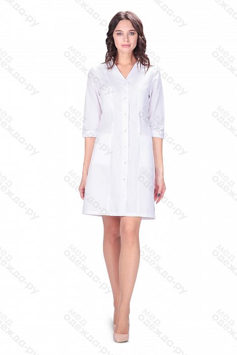 Doctor Big / Халат медицинский женский (Satory, рукав 3/4, на кнопках) арт. 2-07-02-3. Фото �2