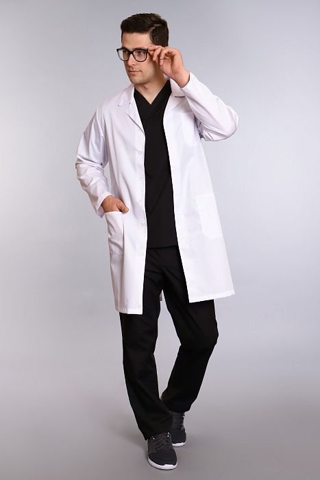 Doctorbig / Халат медицинский мужской (длинный рукав, на пуговицах, Satory) арт. 5-01-02-4. Фото �2