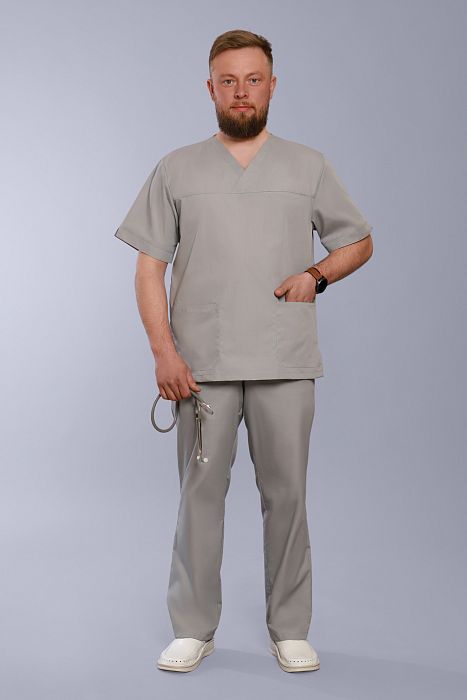 Doctorbig / Костюм хирургический мужской (короткий рукав, TC) арт. 7-05-01-1. Фото �8