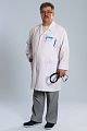 Doctorbig / Халат медицинский мужской (длинный рукав, на пуговицах, Satory) арт. 5-01-02-4. Фото �6