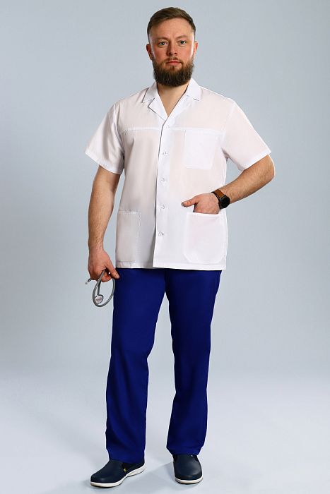 Doctorbig / Костюм медицинский мужской (короткий рукав, на пуговицах) арт. 701