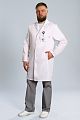 Doctor Big / Халат медицинский мужской (длинный рукав, на кнопках, Satory) арт. 5-10.1-02-4. Фото �2