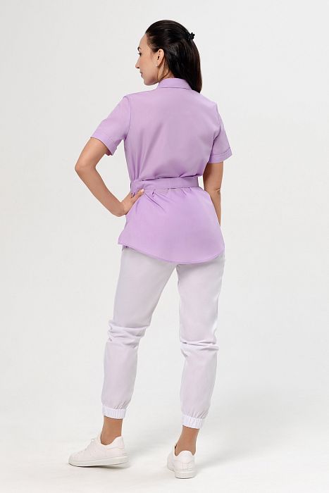 Doctor Big / Рубашка медицинская женская (короткий рукав, на кнопках, ТС) арт. 3-83-01-1. Фото �3