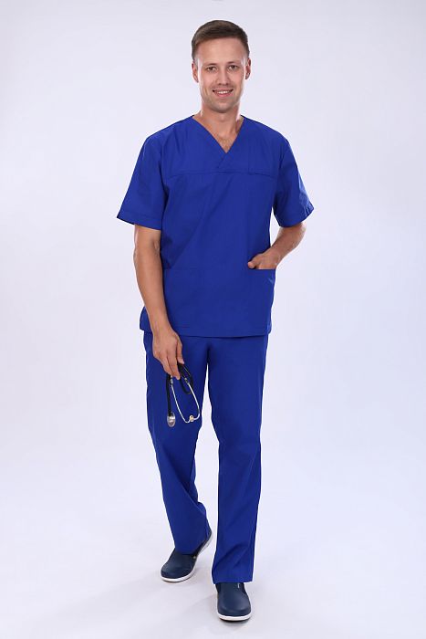 Doctorbig / Костюм хирургический мужской (короткий рукав, TC) арт. 7-05-01-1. Фото �13