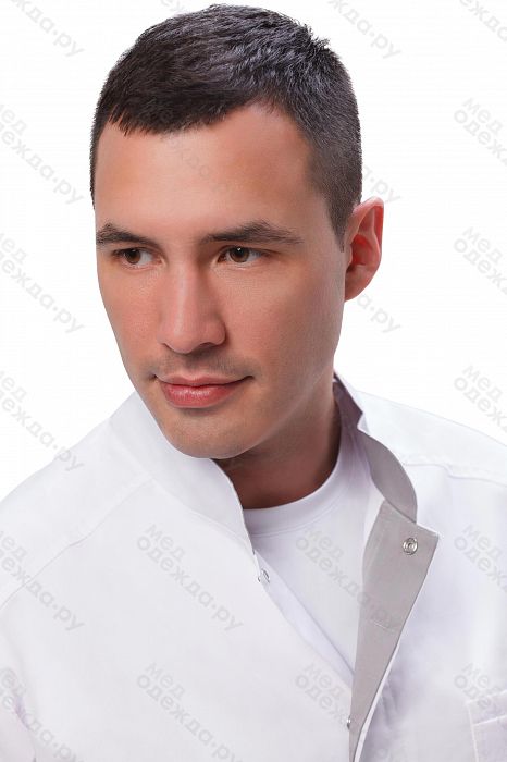 Doctor Big / Халат медицинский мужской (длинный рукав, на кнопках) арт. 550. Фото �6